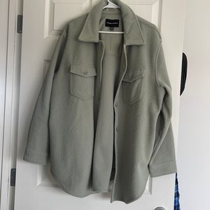 Hilary Radley Shacket sagey green in color super pretty